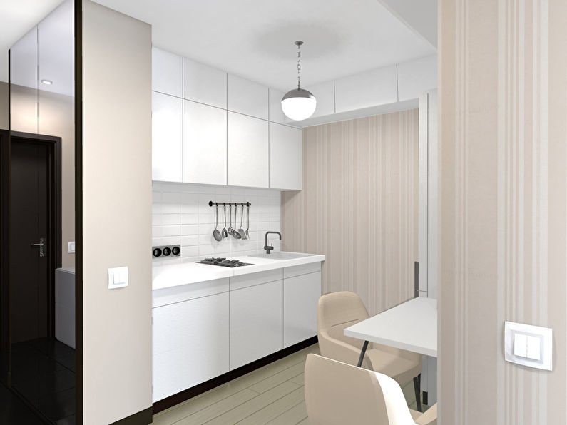 Interior of a small studio apartment 