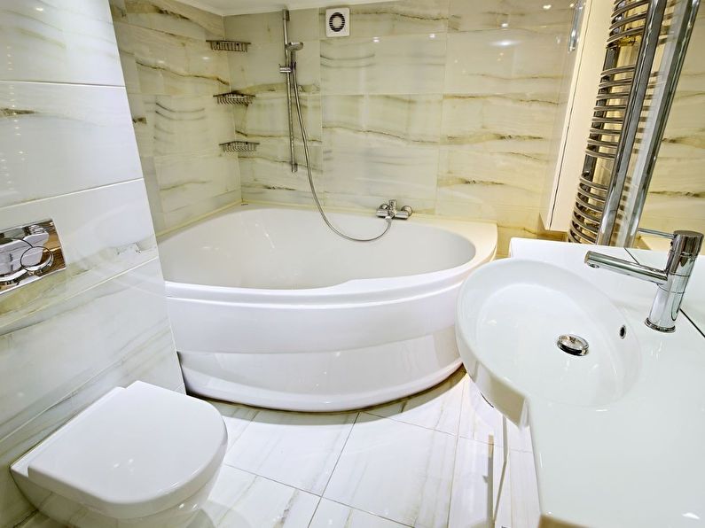 Design of a small bathroom in a modern style