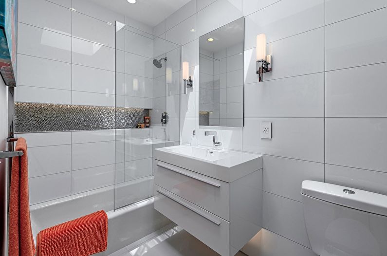 Minimalist design of a small bathroom