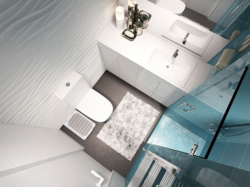 Design of a small bathroom in Khrushchev