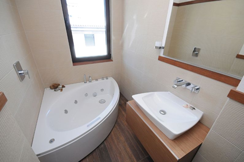 Design of a small bathroom of 2 sq.m.