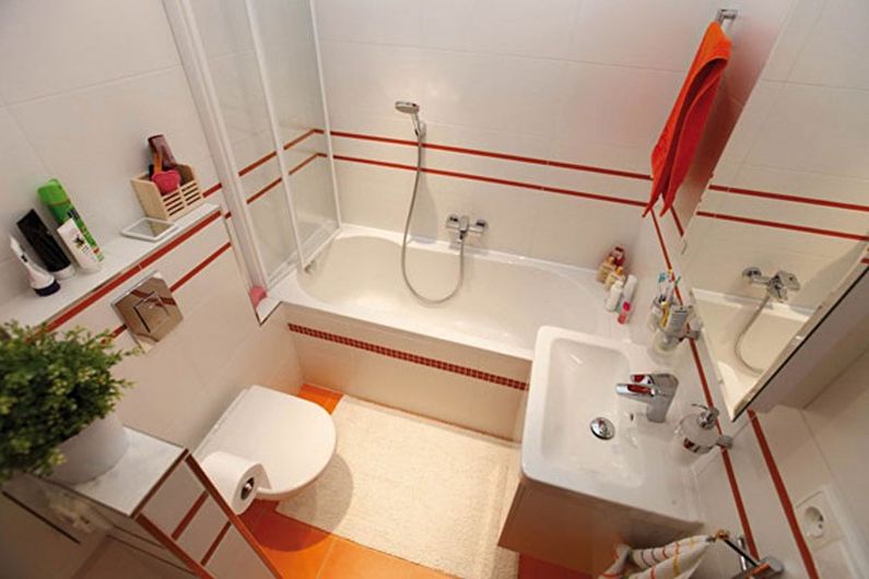 Design of a small bathroom of 4 sq.m.