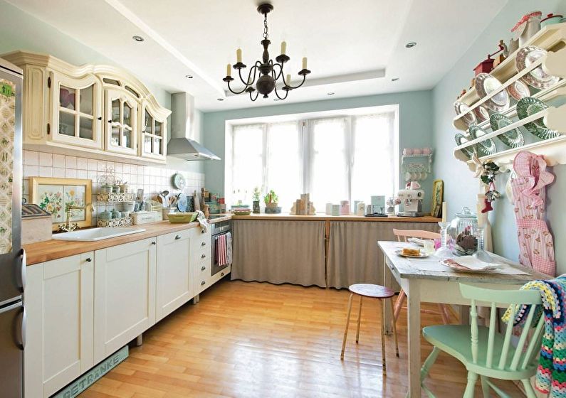 Design and decor of the Provence style kitchen