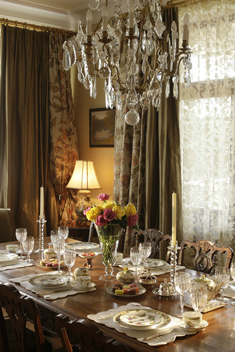 English style living room, Moscow