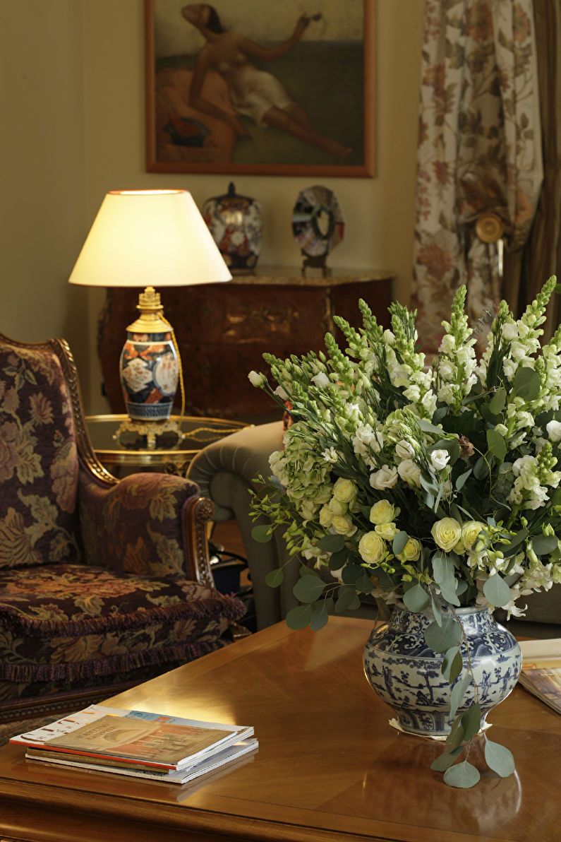 English style living room, Moscow