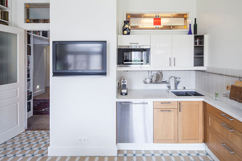 Kitchen design with lampshade