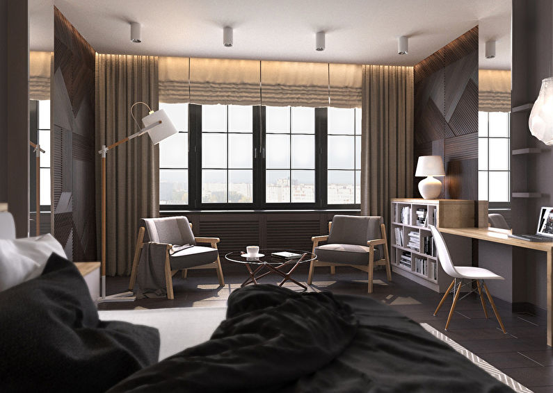 Modern style bedroom interior