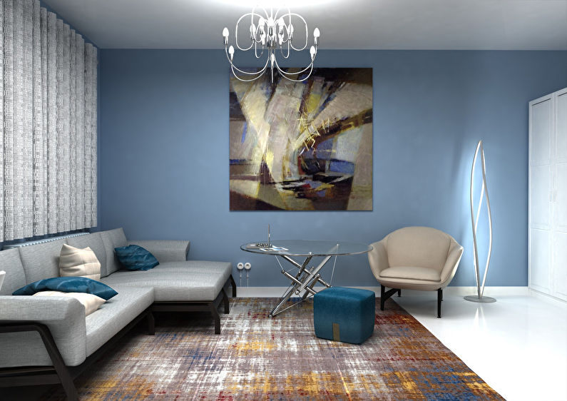 Interior of a studio apartment 32 m2