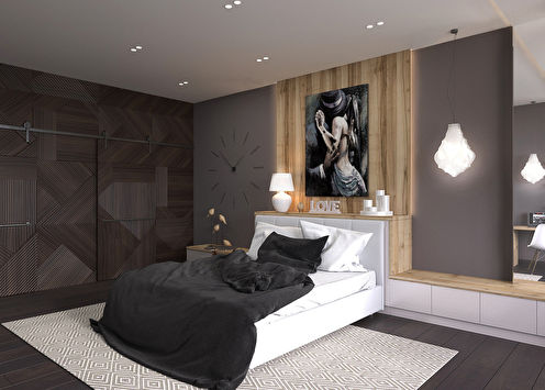 Modern style bedroom