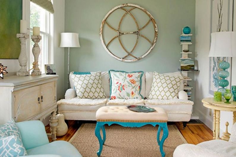 Design living room 2018 in vintage retro style