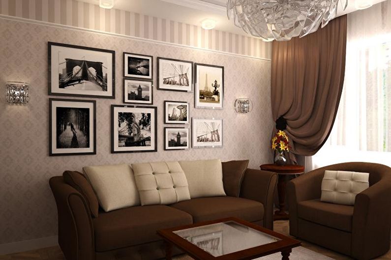 Design living room 2018 in a classic style