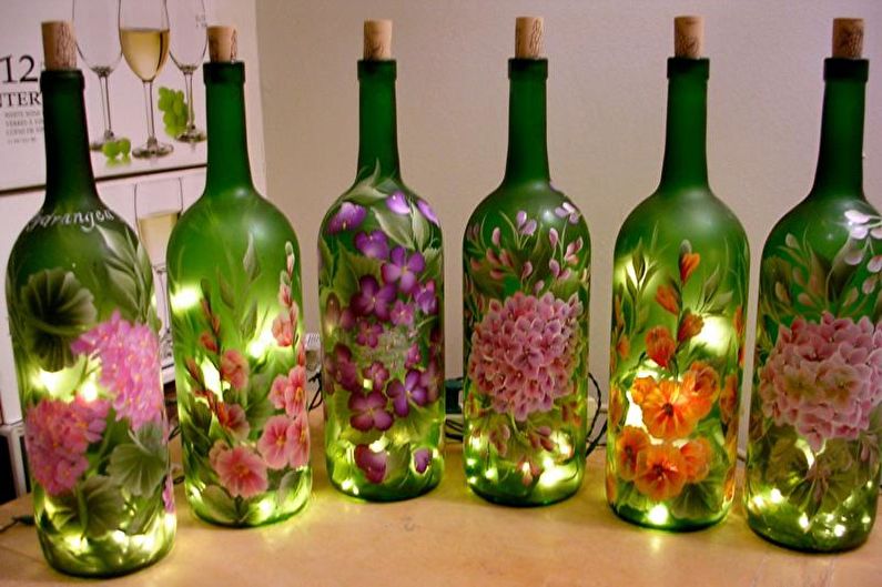 Décor de bouteille bricolage - Coloriage