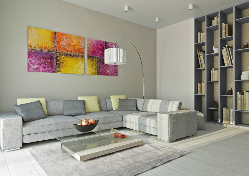 The interior of the apartment is 69 m2, Novosibirsk