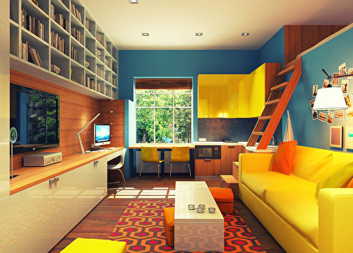 Design project of an apartment of 29 sq.m.