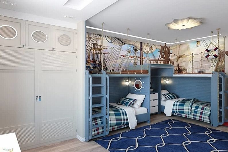 Kids Room Design for Two Boys - Color Solutions