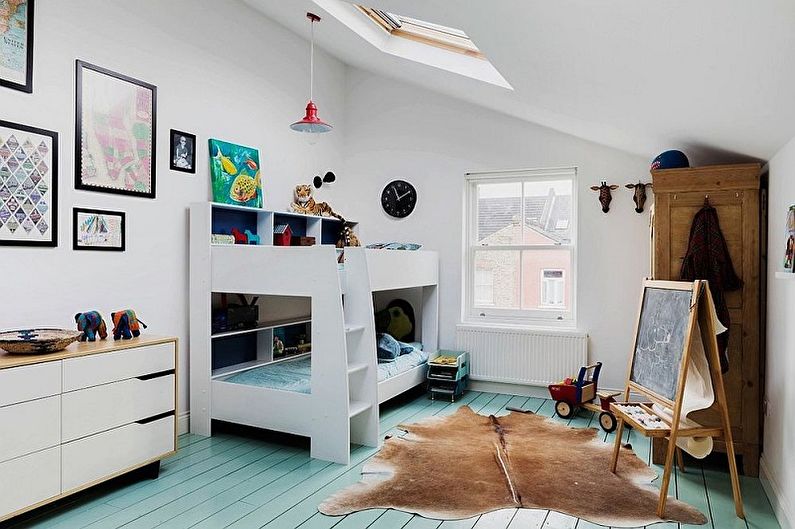 Nursery for two boys in the Scandinavian style - Interior Design