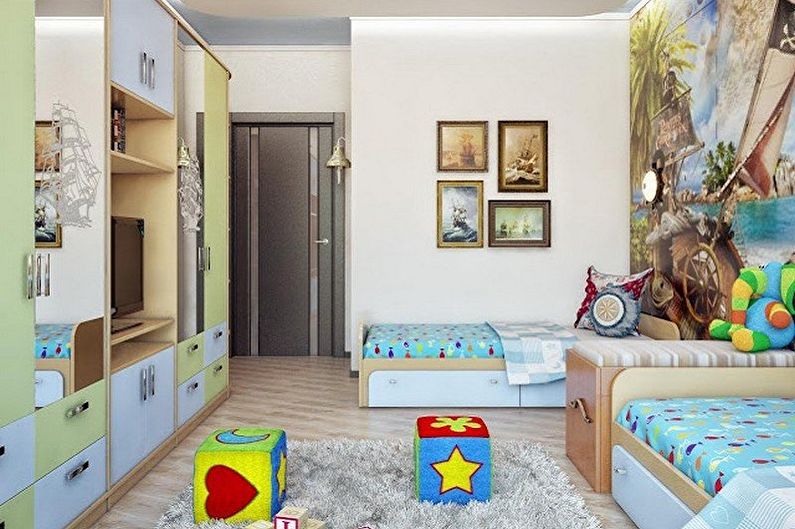 Kids Room Design for Two Boys - Floor Finish