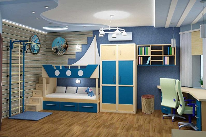 Kids Room Design for Two Boys - Wall Decoration