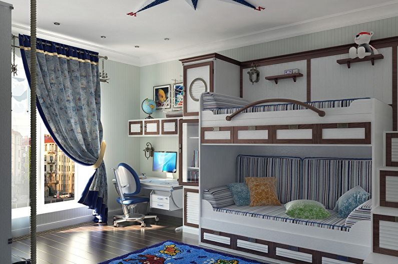 Kids Room Design for Two Boys - Wall Decoration
