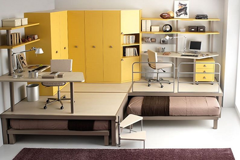 Furniture for a nursery for two boys - Work Area