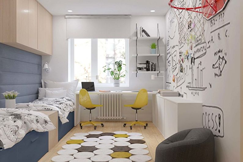 Kids Room Design for Two Boys - Lighting and Decor