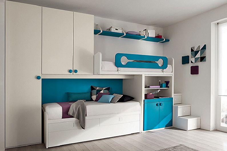Interior design of a children's room for two boys - photo