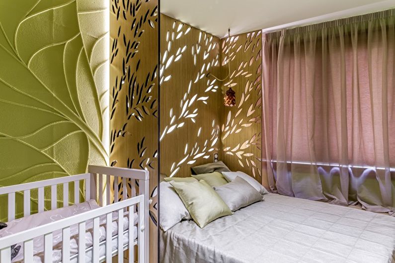 Design a bedroom and a nursery in one room - Styles