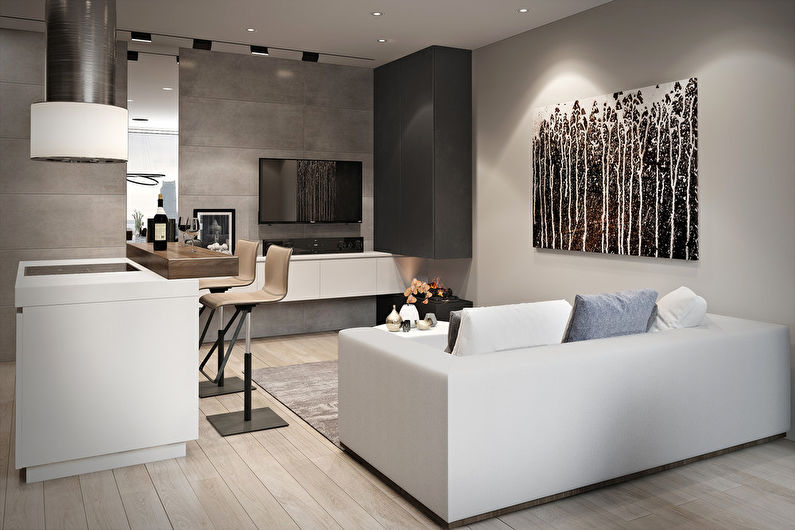 Návrh bytu pre bakalárov, 40 m2 - foto 1