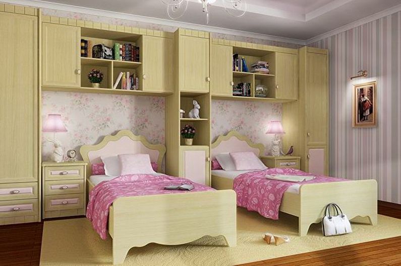 Furniture for a children's room for two girls - Sleeping places