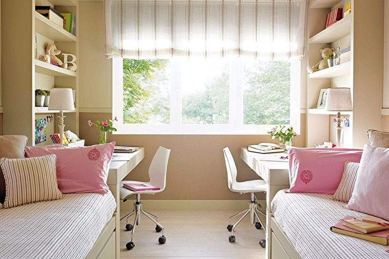 Furniture for a children's room for two girls - Working Area