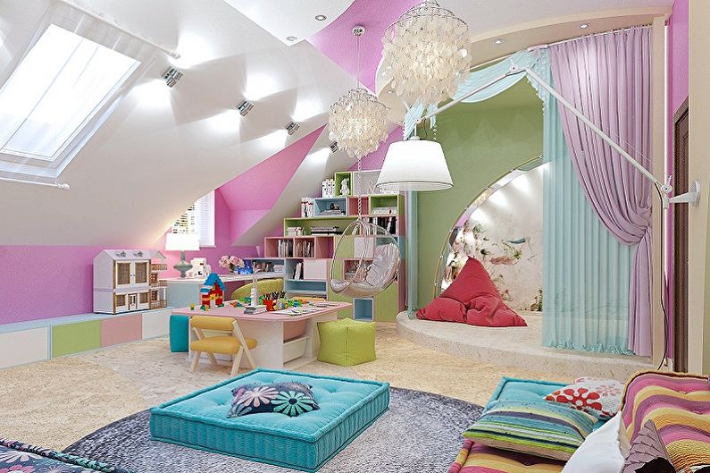 Furniture for a children's room for two girls - Game