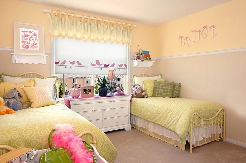 Kids Room Design for Two Girls - Lighting and Decor