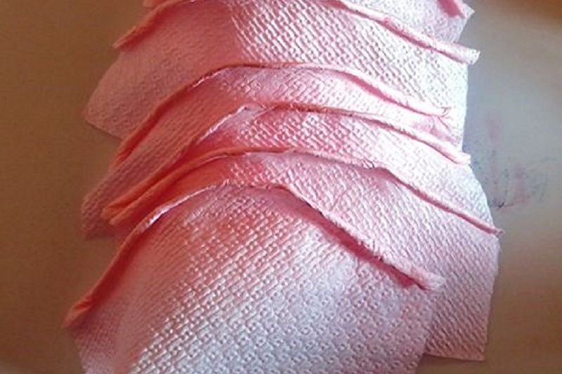 DIY doily flowers - Delicate pink flower