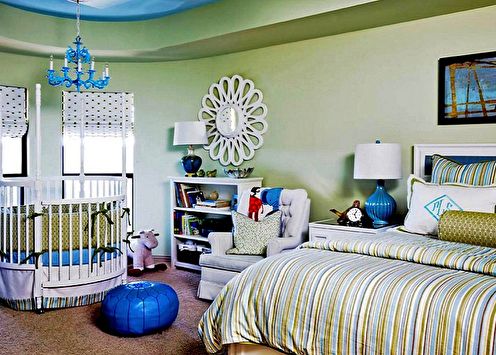 Bedroom and children's room in one room: 90 photo ideas