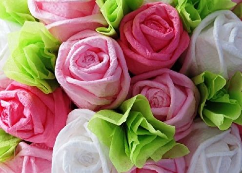 DIY flowers from napkins (80 photos)