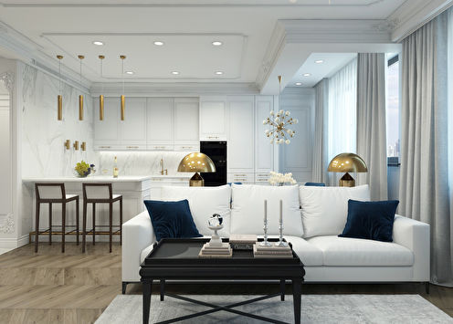 The project of the apartment in LCD Donskoy Olympus