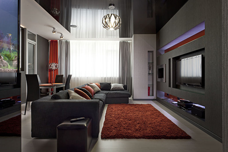Small Living Room Design - Ceiling Finish