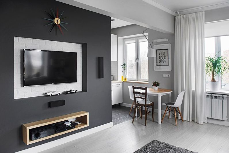 Design of a small living room in Khrushchev