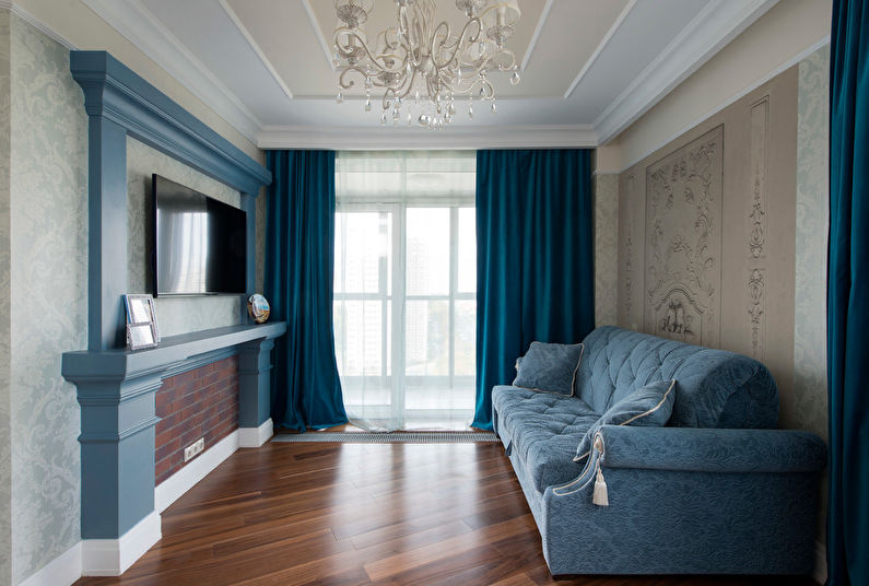 Design of a small living room - photo
