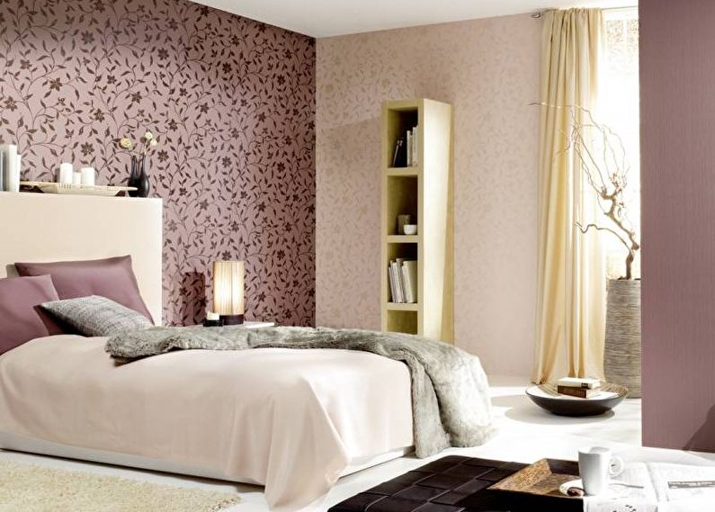 Combining Wallpaper in the Bedroom - Companion Wallpaper