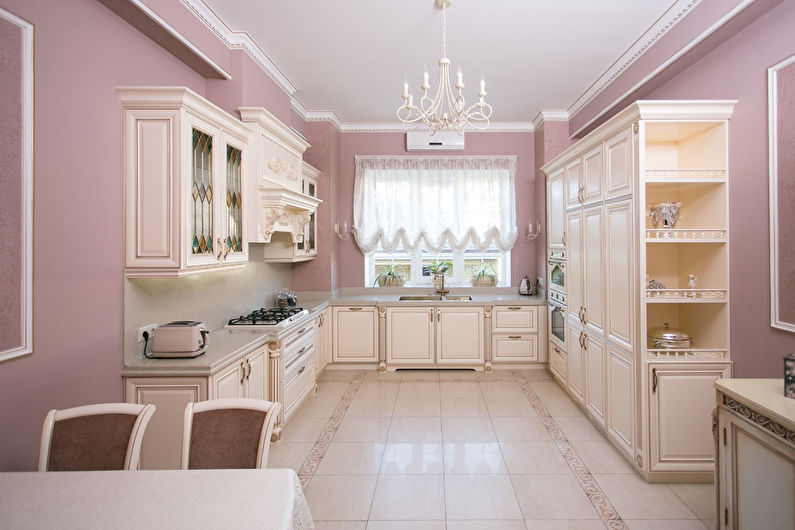 Design de cuisine classique - couleurs pastel