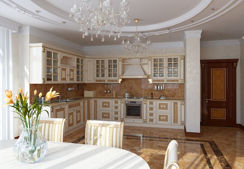 Cuisines lumineuses de style classique