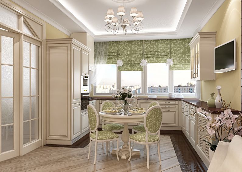 Cuisines lumineuses de style classique