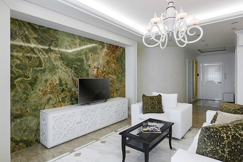 Onyx in the interior - Living Room, Moscow - photo 2