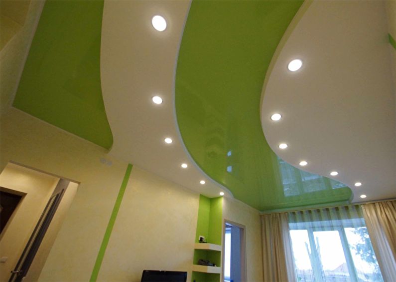 Two-level stretch ceilings in the children's room