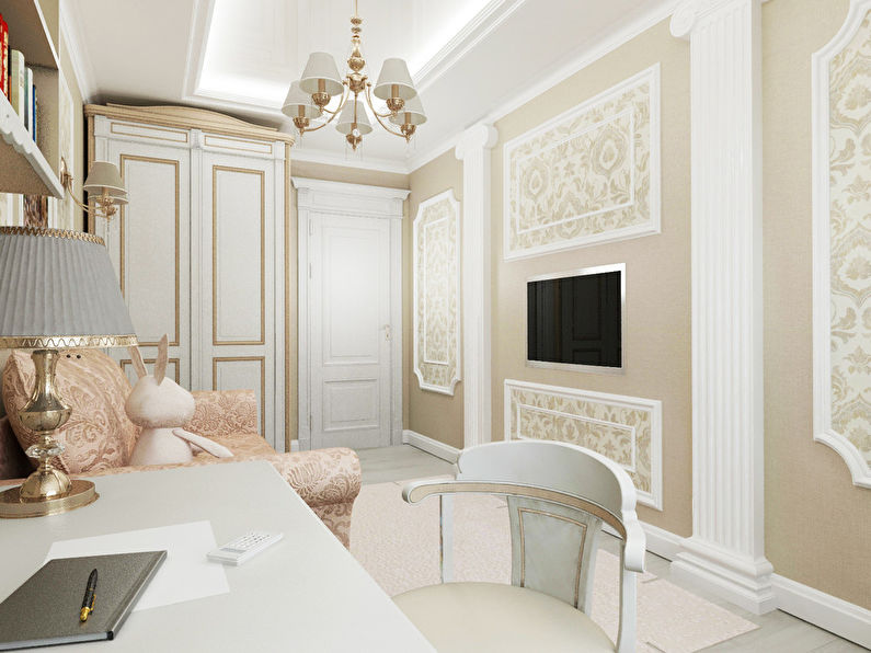 Design project of a nursery for a girl - photo 4