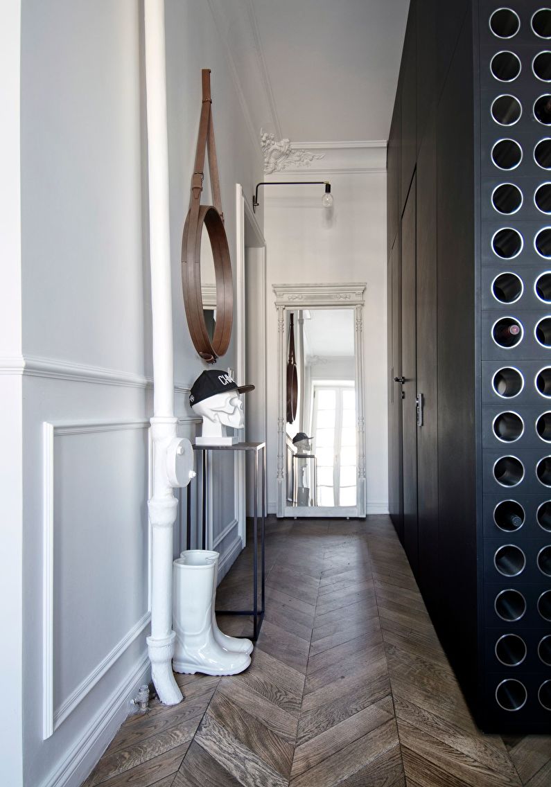 Skandinavisk stil liten hall design