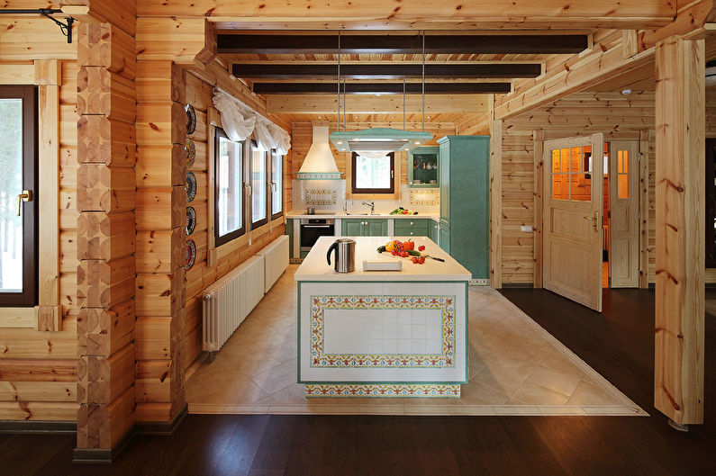 Kitchen Design in a Wooden House - photo 1