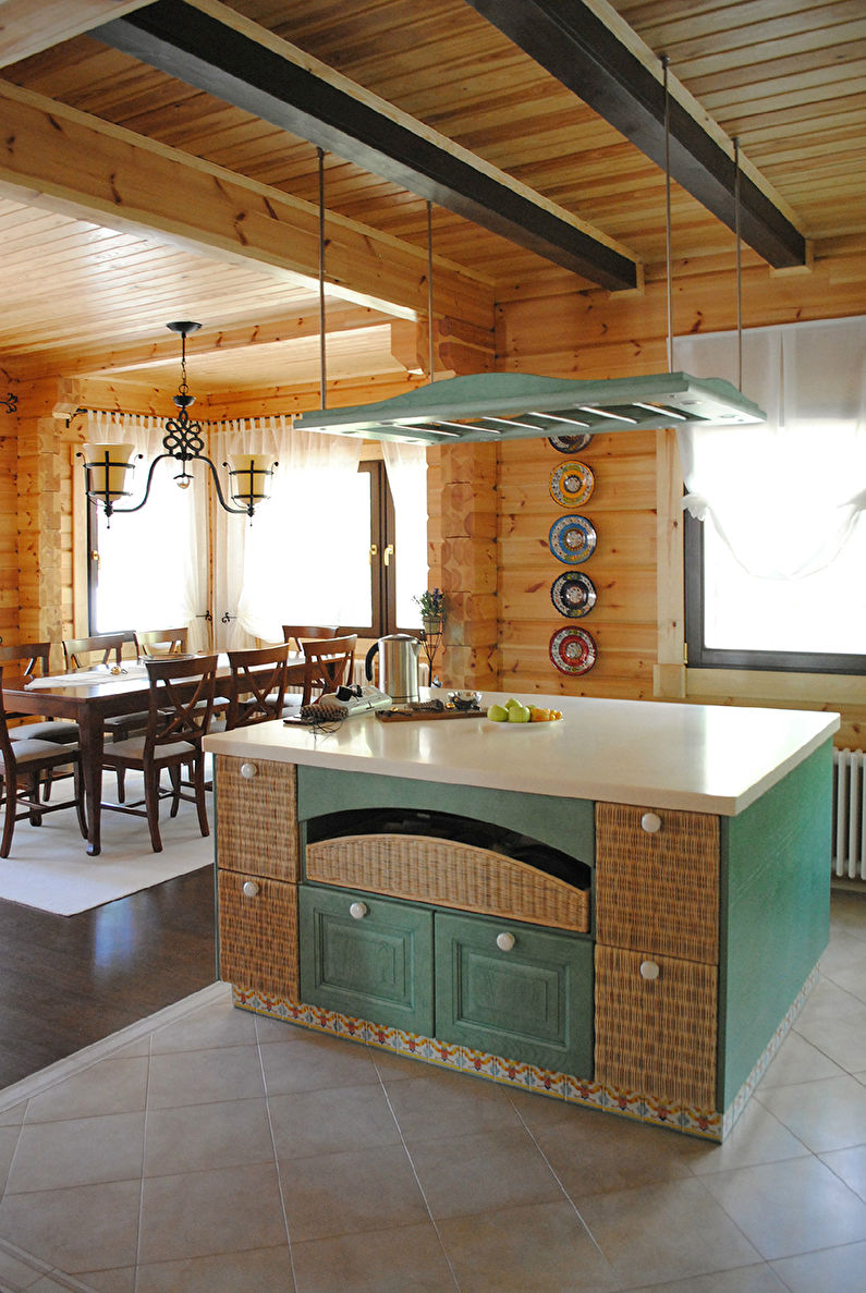 Kitchen Design in a Wooden House - photo 3