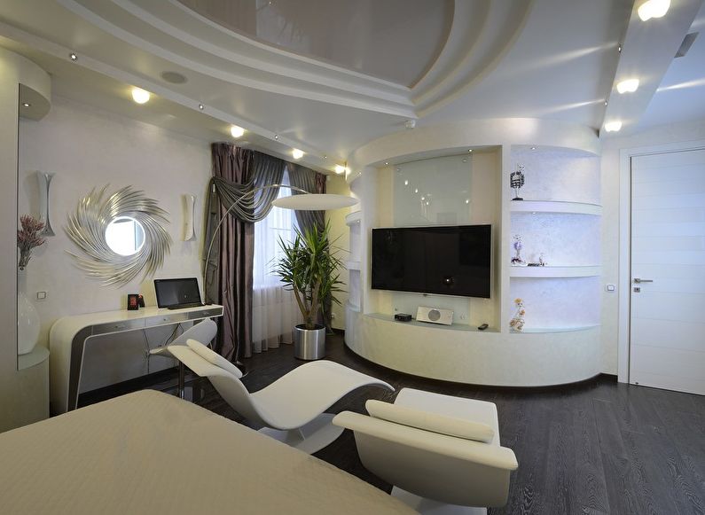 Niche TV Drywall di Ruang Tamu